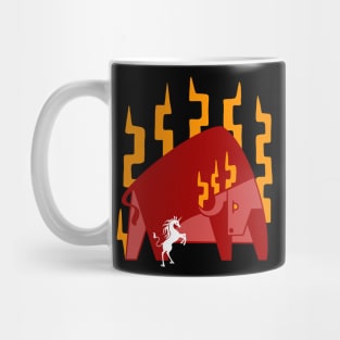 The Unicorn and Bull Mug